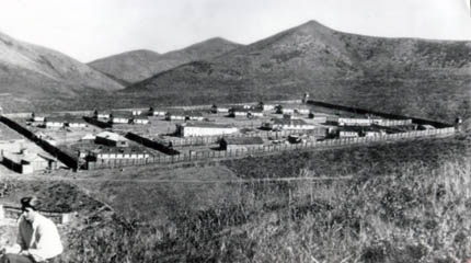 Omchag camp in Kolyma, 1953